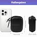 Schwarze Mini-Tragetasche für Go Pro Hero 13/12/11/10/9/8/7/(2018)/6/5, Tragetasche Hülle für DJI Osmo Action 5 Pro/4/3/Insta360 Ace Pro/Apexcam-Schwarz, für Handyladekabel, Universal USB Powerbank
