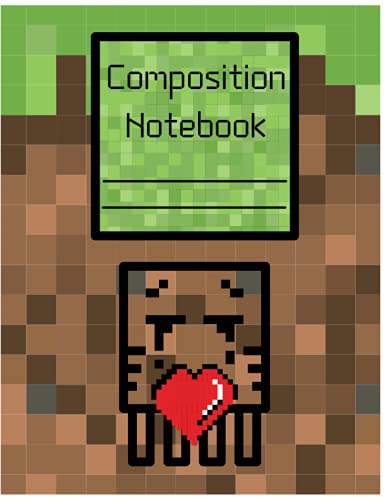 Graph Paper Composition Notebook |Grid Paper|pixel gamer composition notebook | 5x5 Graph Paper Notebook| for Math and Science Students: Pixel art ... for kids or adults|Back to School Graph Paper