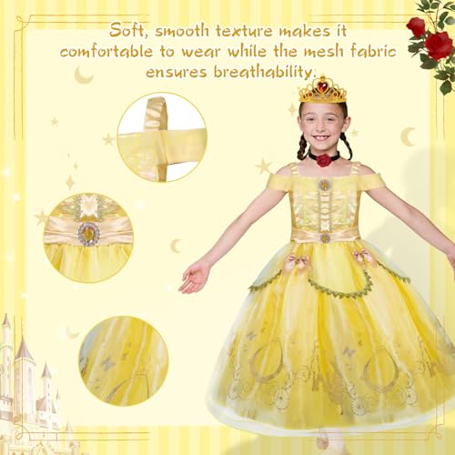 Loyo Princess Dresses For Girls, Princess Costume For Girls With Crown thumb #1