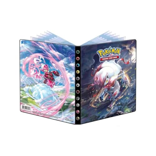 Compatible con Pokemon Ultra Pro 4 Pocket Álbum de recortes Hisuian Zoroark & Cupidos Origen Perdido Binder Portfolio para 80 cartas coleccionables