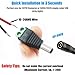 California JOS 10 Male+10 Female 12 V 2.1x5.5mm DC Power Jack Plug Adapter Barrel Connector for CCTV Security Camera LED Strip