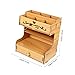 Lurrose 1set Wooden Desk Organizer Multi-Functional Storage Rack for Pens Pencils and Office Supplies Versatile Cherry Display Shelf for Organization