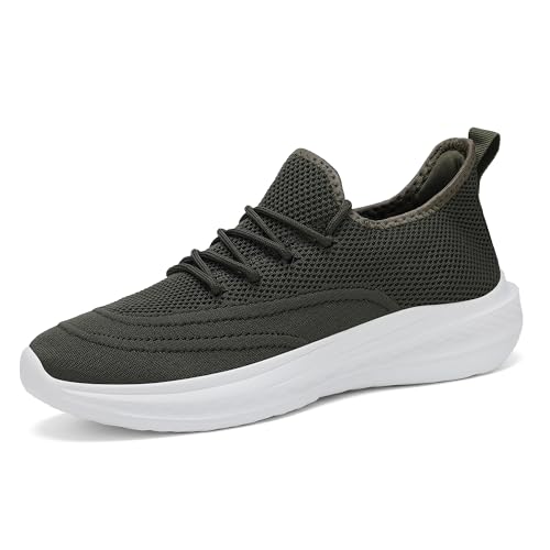 Image of VAMJAM Men's Running Shoes Slip On Walking Shoes Non Slip Lightweight Workout Breathable Gym Sneakers Fashion Mesh Sneakers