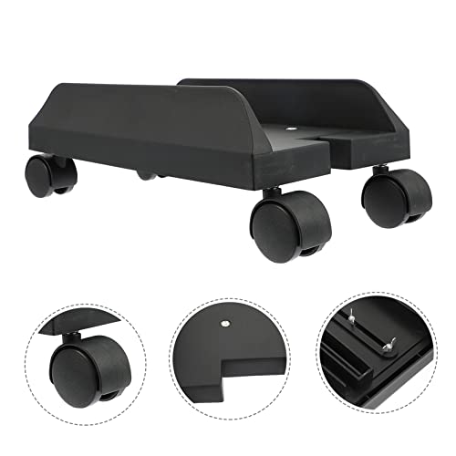 Soporte Movible para CPU con Ruedas de Bloqueo, Rack de Hierro Ajustable para Escritorio, Soporte para Computadora de Oficina miniatura 3