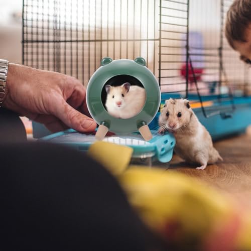 Petite maisonnette verte pour hamster et refuge de hérisson - 5