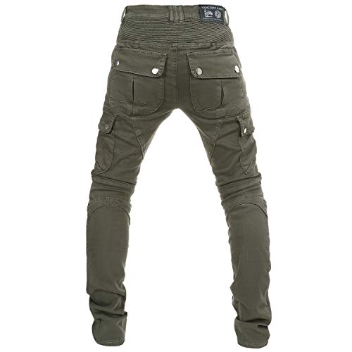 image for Takuey Men Motorcycle Riding Pants Motorbike Jeans Reinforce with Aram