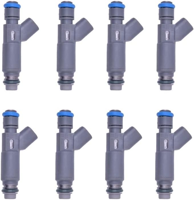 $149.00 AAP Re-Manufactured 4 Hole Upgrade Genuine Set of 8 Fuel Injectors For 2000 Compatible With Dodge Dakota 4.7L V8 53030842