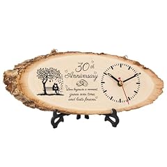 Beau Gift 30 th Anniversary Wedding Gifts for Men Women, Wooden Clock Gifts Beau Gift 30 th Anniversary Wedding Gifts for Men Women, Wooden Clock Gifts product