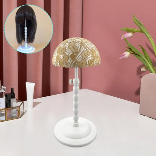 Porte perruque réglable jaune pour simplifier votre routine beauté matinale