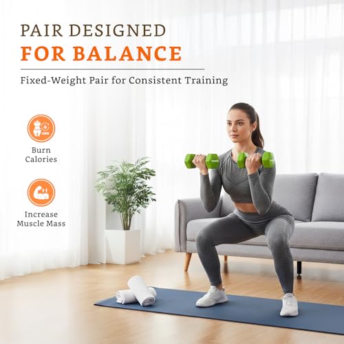 Image of Amazon Brand - Solimo Vinyl Dumbbell