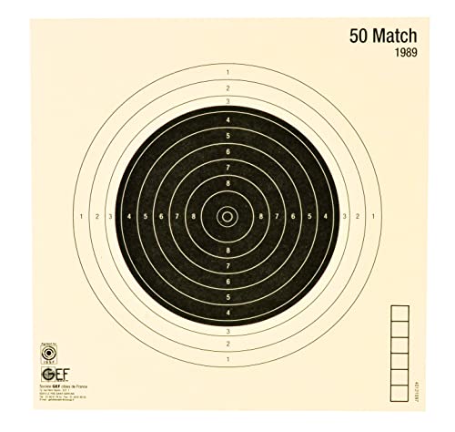 Januel - JANUEL - Cible 50 Match - 20cm x 20cm - Lot de 100
