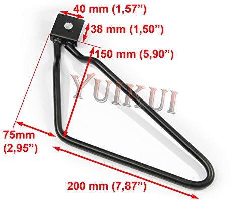 Soporte para alforjas de motocicleta, barra de soporte para equipaje, compatible con Harley-Davidson Dyna, Low Rider, Wide Glide, Super Glide y Street Bob miniatura 2