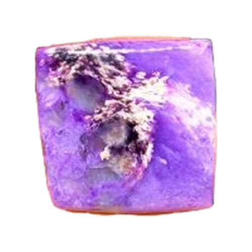 Charoite naturelle de forme carrée cabochon 29x28mm pierre fabrication bijoux