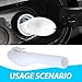 ijuicy 1 PC Fuel Filler Gas Tank Funnel, Plastic Rust-Proof Fuel Tank Filler Funnel Tube for Cars Replacement 8U5A17B068AD 8U5Z17B068A 8U5Z17B068B, Compatible with Ford Lincoln Mercury (White)