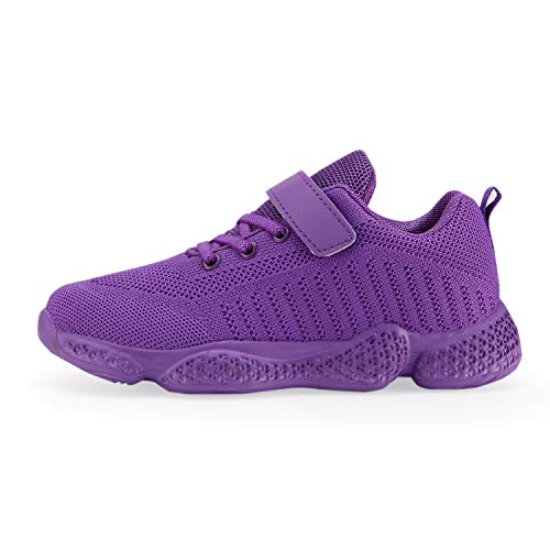 Image of Hetios Kids Shoes Girls Lightweight Athletic Running Shoes Breathable Knit School Sports Shoes (Toddler /Little Kid /Big Kid)