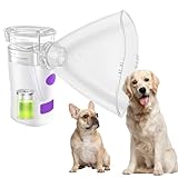 WIKSRY Nebulizer for Dogs Handheld Dog Nebulizer – Portable Pet Device with Dog Mask, USB Rechargeable, Quiet Operation