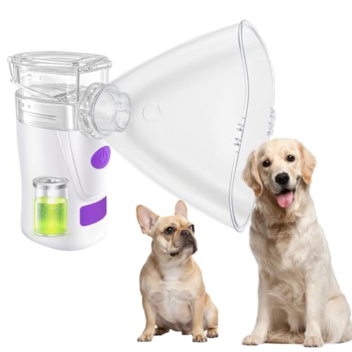 WIKSRY Dog Nebulizer with Mask and USB Rechargeable