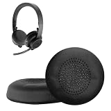 kwmobile 2x Cuscinetto Cuffie Compatibile con Logitech Zone 900 / Zone Wireless Plus Pad - Cuscinetti Ricambio Cuffie Over Ear Simil Pelle - nero