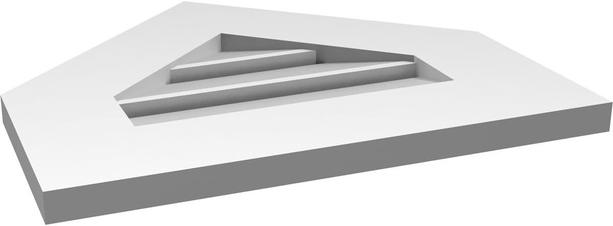 GVSPE18X1601SF-11 Peaked Top Standard Frame, Primed Tan Signature Series Surface Mount Gable Vents, 18-in. W x 16-in. H