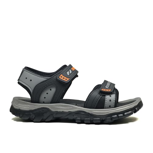 Image of ASIAN Mens Virat-04 Flat Casual Sandals With Adjustable Velcro Closure For Easy Wear With Flexible Fitting And Trendy And Stylish Looks With Unique Sole Design | Ideal For Everyday Use For Boys