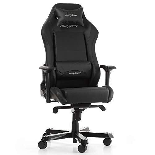 DX RACER (el Original Iron I11 Silla Oficina, Cuero sintético, Negro, 160-195...