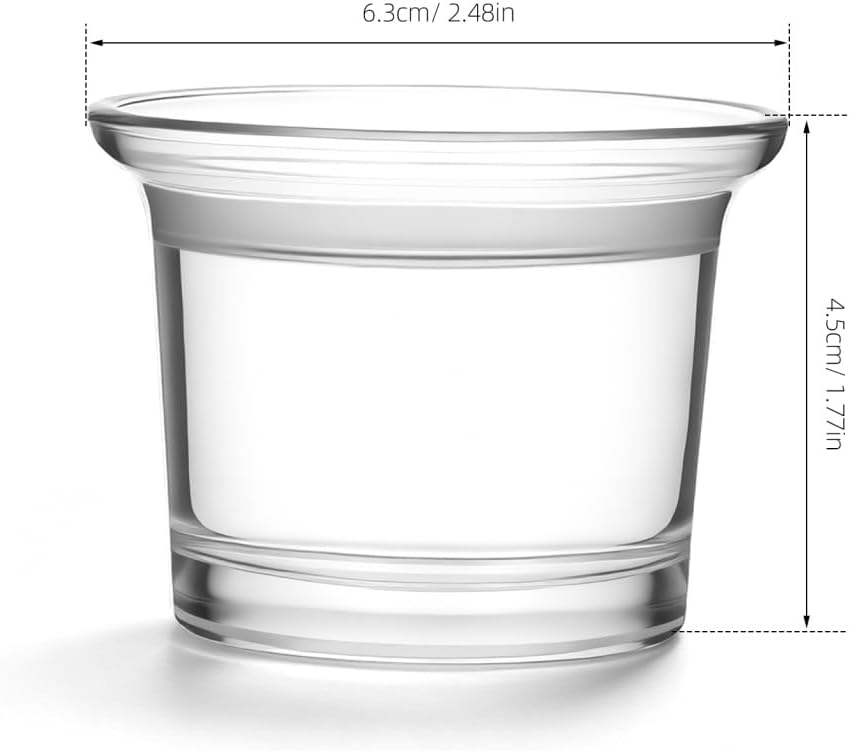 2Pcs Glass Replacement Feeder Cups for Hummingbird Wild Bird Feeders Accessory, Hanging Small Bowl Accessory for Outdoor Garden Balcony & Patio Balcony Window Resistant Easy to Clean image 2