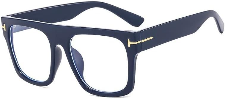 Stylowe, Duże Okulary Do Czytania Aviator, Duże Kwadratowe Okulary Blokujące Niebieskie światło Do Czytania Przy Komputerze, Niezniszczalne Okulary, A4, 200