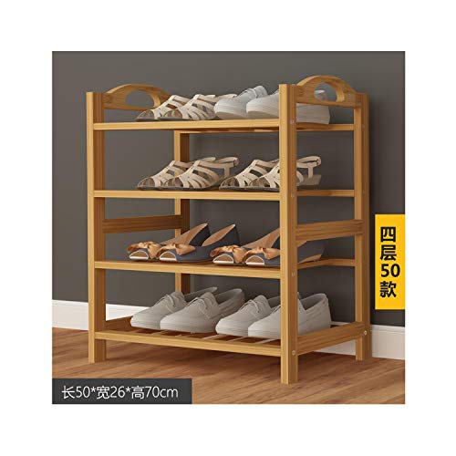 Bamboo Wood Shoe Rack Entryway Shoe Shelf Storage Organizer Plant Stand Home Storage Shelf Rack Organizer Bathroom KitchenGreen