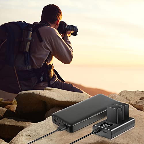 ENEGON 2 Lot batteries rechargeables EN-EL25 EN-EL25A 1600 mAh, kit chargeur double LED intelligent pour Nikon Z Series, Z50, Z 50, Z FC, Nikon EN-EL25, EN-EL25A, 4241 et Nikon MH-32 caméra digitale - Image 8