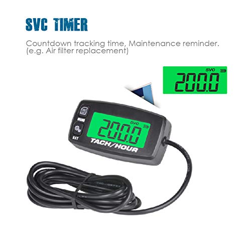 Runleader HM032R display showing service reminder (SVC).