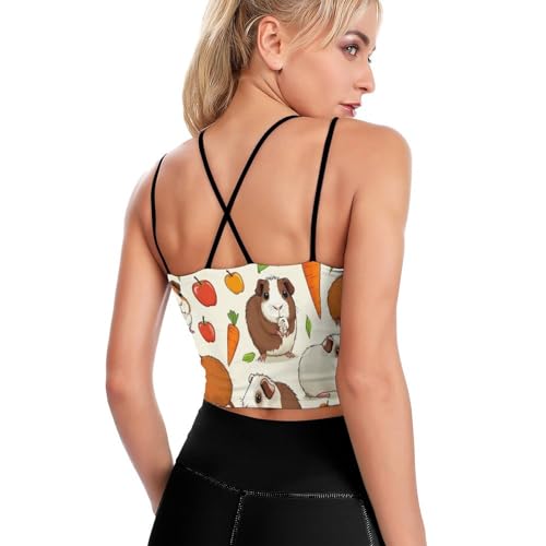 Women's Wirefree Sports Bras Quick Dry Workout Tank Tops with Pads3