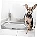 BESPORTBLE Indoor Dog Potty Tray Large Capacity Splashproof Pet Toilet for Dogs of All Durable Training Pad Holder Preventing Urine Spills and Floor Mess Suitable for Indoor Use