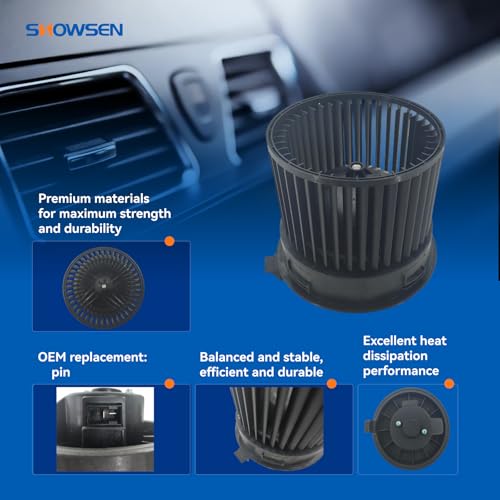 Image of SHOWSEN 700295 HVAC AC Heater Blower Motor with Fan for 17-18 Nissan Sentra | Compatible with 2013-2018 Sentra L4 1.8L，Sentra L4 1.6L OE# 272263SG0A