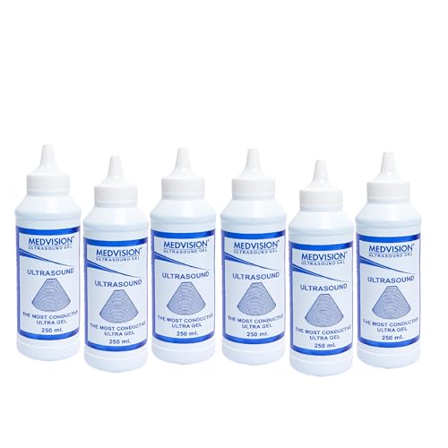 Image of Premium Quality Ultrasound Jelly a€ inch 250 ml (PACK OF 6) | Medical-Grade, Non-Irritating, Clear Gel for Smooth & Accurate Ultrasound Scans, sonography.