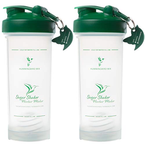 Sugar Shaker Nectar Maker Hummingbird Nectar Easy Mix Bottle for Filling Hummingbird Feeders and Oriole Feeders Quickly | Powder Nectar Mix Hummingbird Food Has Never Been Easier | Buy 2 and Save $5