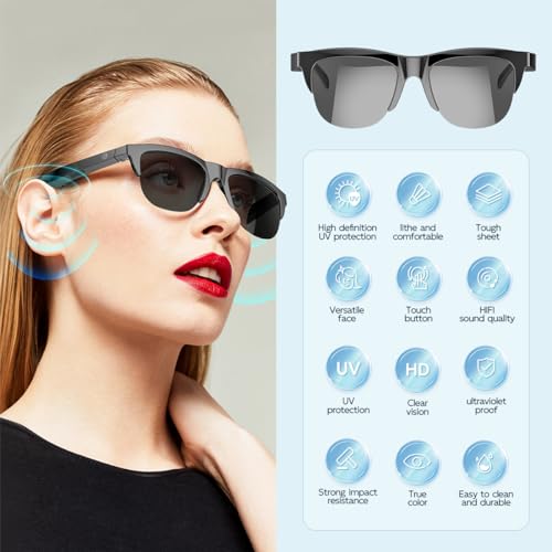 Cykote Smart Wireless Bluetooth Glasses,Voice Contro& Microphone & Speakers Touch,Outdoor Uv Glasses thumb #2