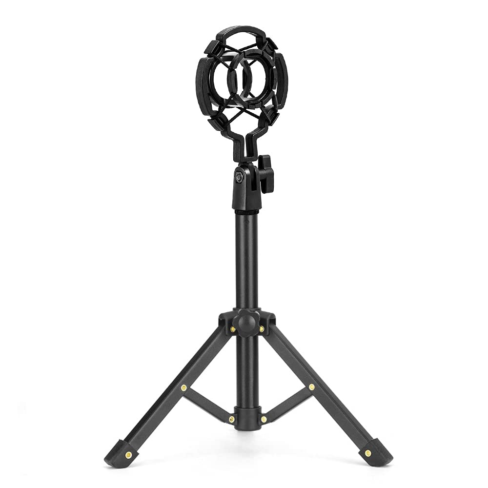 Tabletop Micropne Tripod Stand Desktop Mic Stand Metal Mic Tripod with