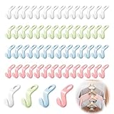 UIEXAY 60Pcs Gancho De Conexión Para Perchas De Ropa, Mini Organizador De...