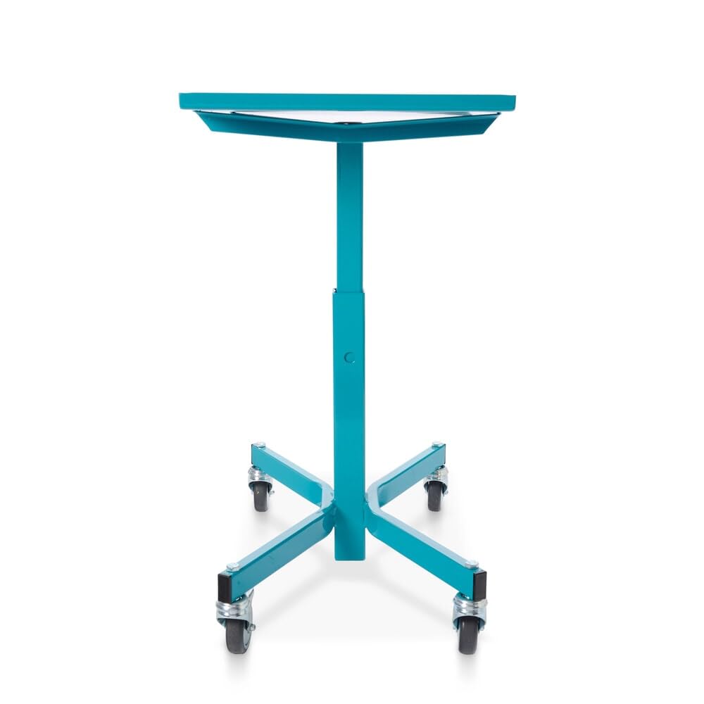 Ameise Materialständer | 150 kg Tragkraft | HxBxT 50,5-78 x 61 x 41 cm | höhenverstellbar | 4 Rollen aus TPE | allseitiger Rand | stabiles Stahlgestell | bodenschonend | vollständig montiert