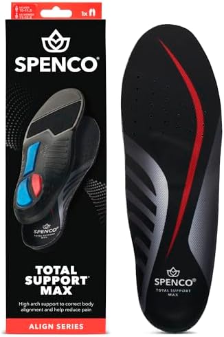 Spenco Total Support Max Shoe Insoles, Women's 11-12/Men's 10-11