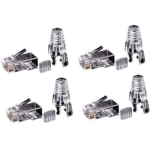 Uikdjgu 200 Stück Cat6 RJ45 Stecker Set