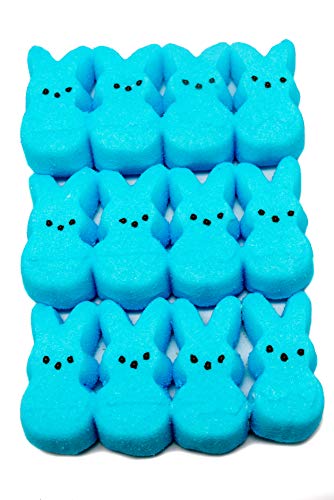Marshmallow Rabbit Peeps – Easter Bunny Themed Candy w/Jumping Bunny Novelty Toy (2pks of 12)