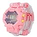 Produktbild Zerodis Elektronische Uhr Kinder Kreative Verformung Transformation Armbanduhr Cartoon Spielzeug elektronische digital Uhr Roboter Spielzeug (mit Batterie)(Rosa)
