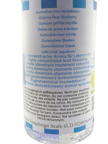 Oursons gélifiés myrtille arôme concentré 100 ml formulation vegan par Sasami