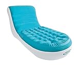 La superficie del chaise longue es flocada, extrasuave y resistente al agua; óptimo para espacios interiores y exteriores