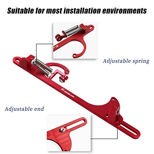 Ryanstar Throttle Cable Bracket 4150 4160 Series Throttle Brackets Billet Adjustable Aluminum Red #TOP2