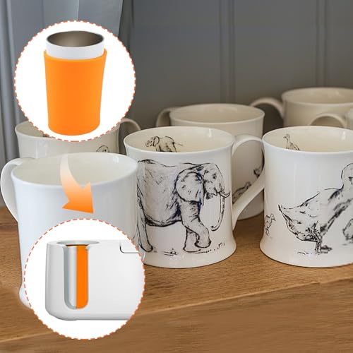 Rierousy Silikon Sublimation Tassen Rohlinge, Sublimation Becher Wraps 3 Dicken Kompatibel mit cricut-Becherpresse Silikonmanschette zum Bedrucken von Bechern