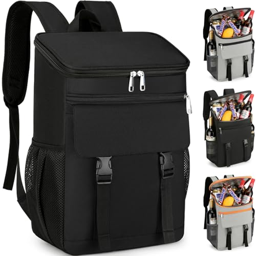 Image of YanruLuo Soft Lightweight Cooler Backpack ，25L Waterproof Insulated Ice Chest Backpack Thermal Leakproof Travel Cooler Lunch Backpack for Picnics Camping Hiking Trips