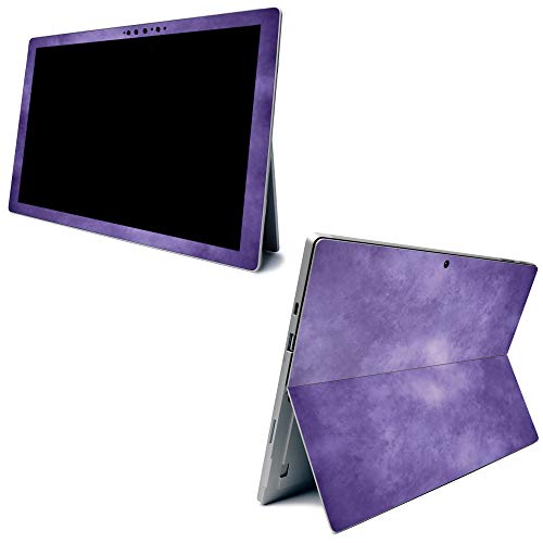 Image of MightySkins Carbon Fiber Skin for Microsoft Surface Pro 7 - Purple Airbrush | Textured Carbon Fiber Finish | Easy to Apply, Remove, and Change Styles | Made in The USA