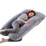 umbaukissen 【 Voller Elastizität 】: Die polyester füllung ist voll und mutterschaftskissen für schwangere hat eine gute elastizität.